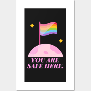 You Are Safe Here Pastel Posters and Art